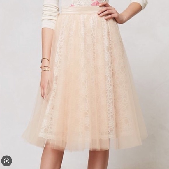 New Anthropologie Alexandra Grecco Tulle Skirt - Size 6